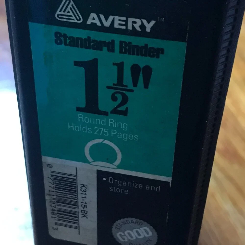 Back to School 2 Binders: Avery and Wilson Jones